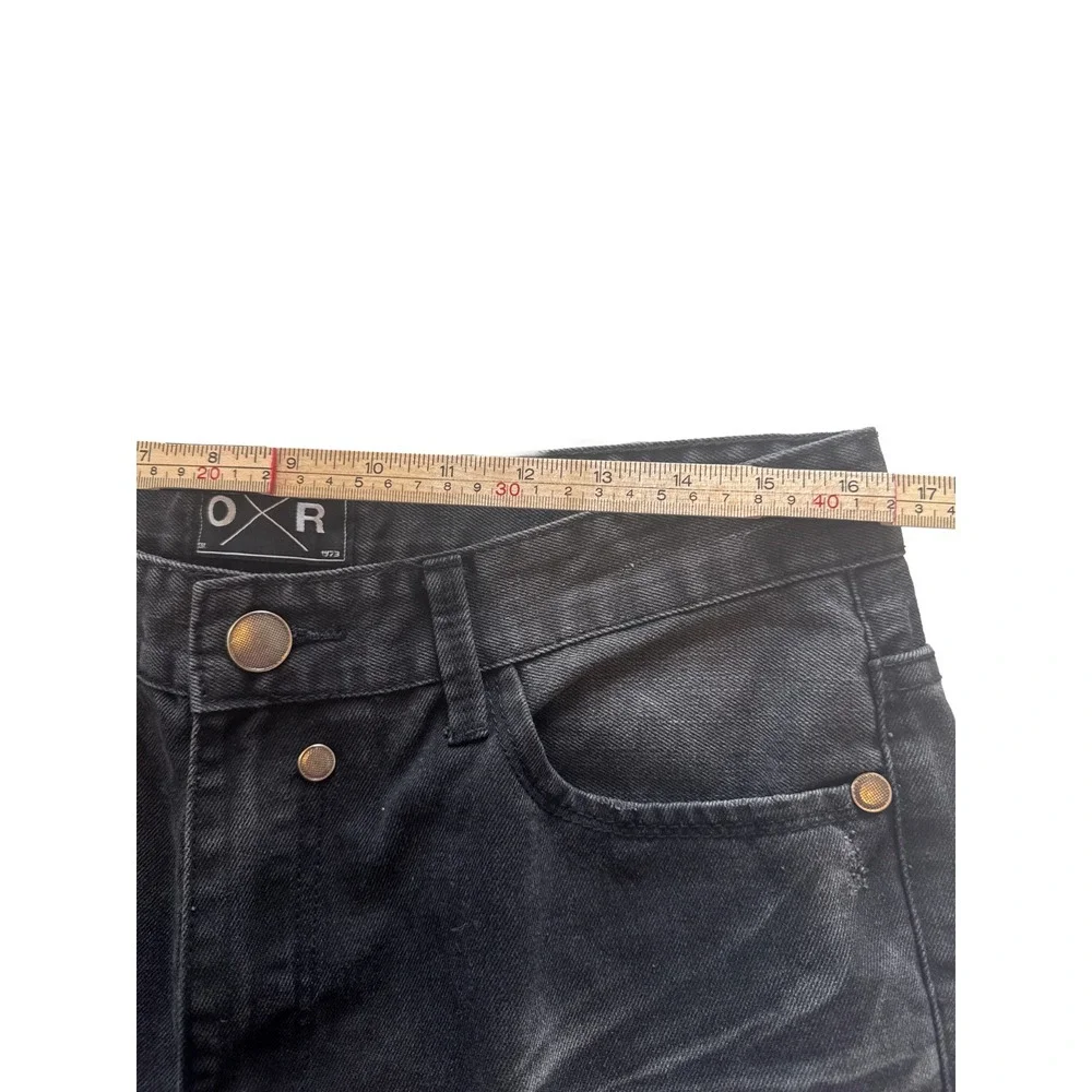 Outback Rider Black Distressed Jeans Sz 34x32 Cotton Blend Denim Classic Comfort